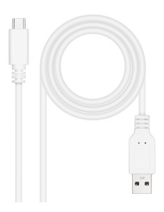 CABLE USB 2.0 3A TIPO USB-CM-AM BLANCO 1.5M NANOCABLE 10.01.2101-L150-W