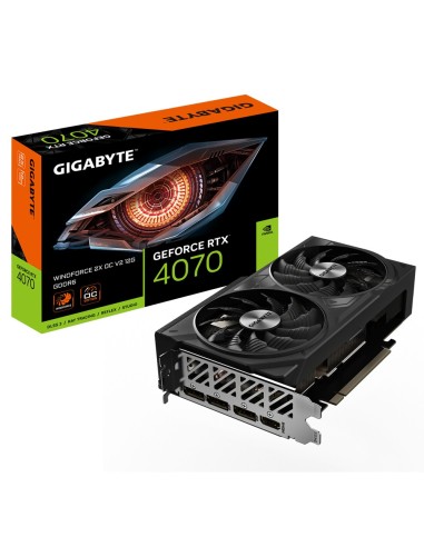 TARJETA GRAFICA GIGABYTE RTX 4070 WINDFORCE 2X OC V2 12GB