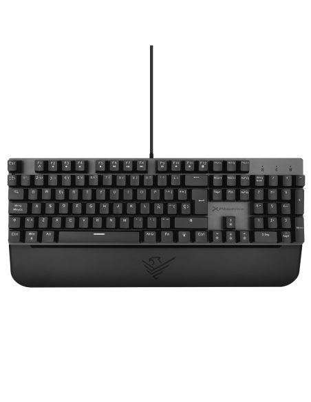 Teclado mecanico gaming phoenix mk1 elite full rgb configurable switches brown usb con reposamuñecas