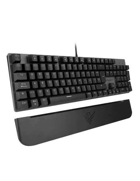 Teclado mecanico gaming phoenix mk1 elite full rgb configurable switches brown usb con reposamuñecas