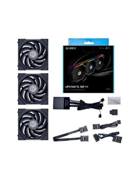 Ventilador cpu lian li unifan tl 120 - 3 argb 120mm black