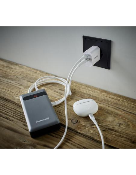 Cargador pared intenso gan w30ac 1xusb - a 1xusb - c