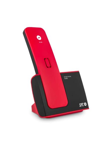 Telefono fijo inalambrico spc dect blade rojo
