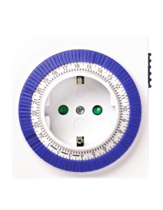 Programador silver electronic analógico -  24 horas -  3600w -  250v -  16a -  50hz -  ip 20 - ajustable 15 minutos -  24h