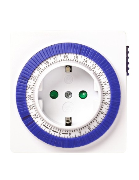 Programador silver electronic analógico -  24 horas -  3600w -  250v -  16a -  50hz -  ip 20 - ajustable 15 minutos -  24h