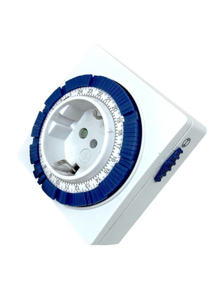 Programador silver electronic analógico -  24 horas -  3600w -  250v -  16a -  50hz -  ip 20 - ajustable 15 minutos -  24h