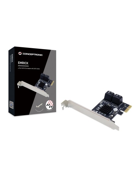 Tarjeta controladora conceptronic emrick03g pci express - 4 x sata 3