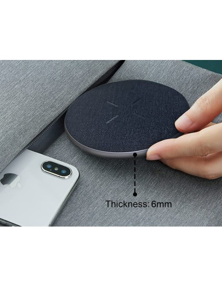 Cargador inalambrico carga rapida conceptronic gorgon03g qi usb tipo c -  15w -  aluminio