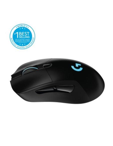 Mouse Logitech Gaming Wireless G703 Lightspeed Sensor Hero 25k Color Negro 910-005641
