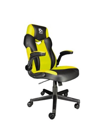 Talius Silla Crab Gaming Negra/amarilla Brazos Abatibles Butterfly, Ruedas Nylon, Piston Clase 4