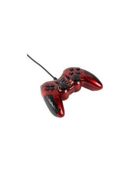 Gamepad Konix Pc Drakkar Blood Axe Evo Cable Usb 1.8m Color Rojo Y Negro