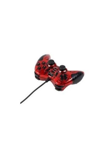 Gamepad Konix Pc Drakkar Blood Axe Evo Cable Usb 1.8m Color Rojo Y Negro