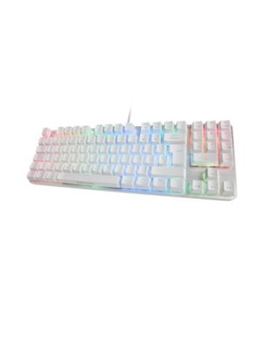Teclado Mecanico Compacto Tkl Mars Gaming Mkrevo Pro White "producto Exposicion""cash30" Switch Outemu Pro Blue Chipset Visio
