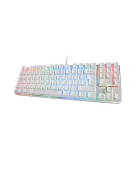 Teclado Mecanico Compacto Tkl Mars Gaming Mkrevo Pro White "producto Exposicion""cash30" Switch Outemu Pro Blue Chipset Visio