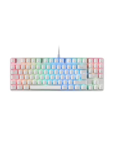 Teclado Mecanico Compacto Tkl Mars Gaming Mkrevo Pro White "producto Exposicion""cash30" Switch Outemu Pro Blue Chipset Visio