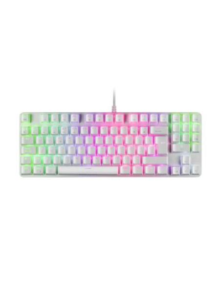 Teclado Mecanico Compacto Tkl Mars Gaming Mkrevo Pro White "producto Exposicion""cash30" Switch Outemu Pro Blue Chipset Visio