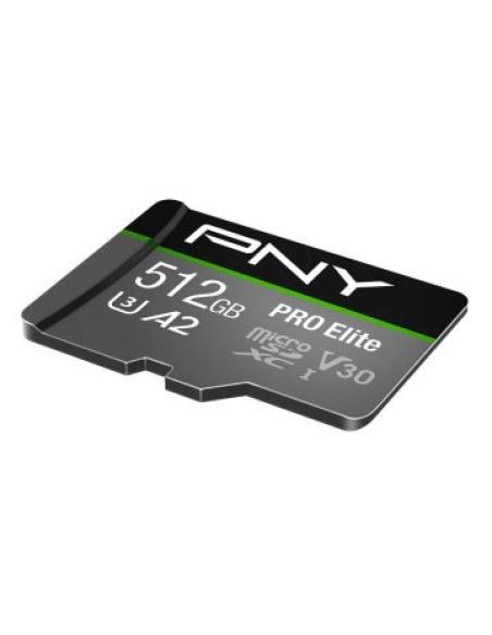 Memoria Sd Micro 512gb Pny Elite Microsdxc Uhs-i Clase 10 100mb/s + Adaptador Sd P-sdux512u3100pro-ge