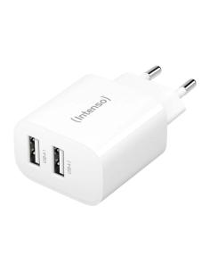 Intenso | Cargador pared W24AA|2xUSB-A|blanco