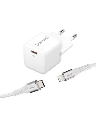 Intenso | KIT Cargador GaN W30C + Cable Lightning