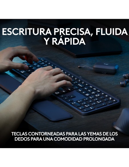 Teclado logitech mx keys s inalambrico grafito