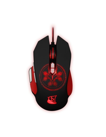Mouse Konix Gaming Rgb Drakkar Heimdall 9 Botones 4000dpi 1.7m Cable Led Kx-gmd-30-pc