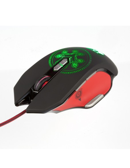 Mouse Konix Gaming Rgb Drakkar Heimdall 9 Botones 4000dpi 1.7m Cable Led Kx-gmd-30-pc