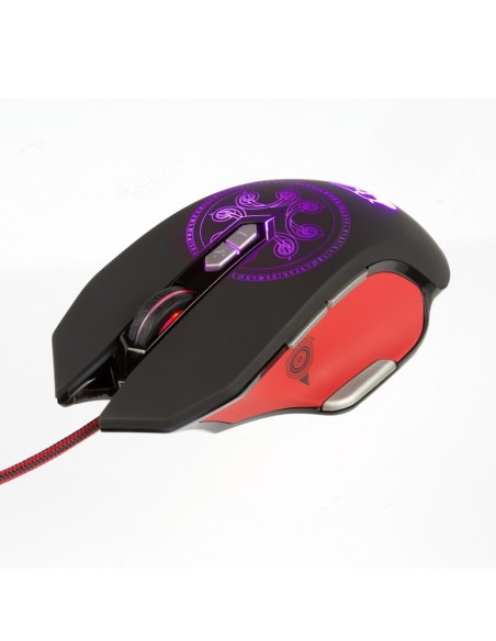 Mouse Konix Gaming Rgb Drakkar Heimdall 9 Botones 4000dpi 1.7m Cable Led Kx-gmd-30-pc