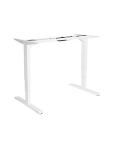 Mesa Electrica Ergonomica Altura Regulable Motor Dual Sin Tablero Color Estructura Blanca Control