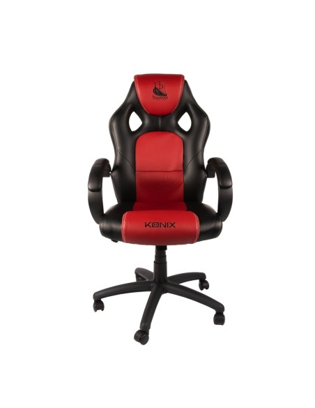 Silla Gamer Konix Drakkar Jotun Gran Comodidad Y Ergonomiaº Color Negro Y Rojo Kon Chair Dk Jotun