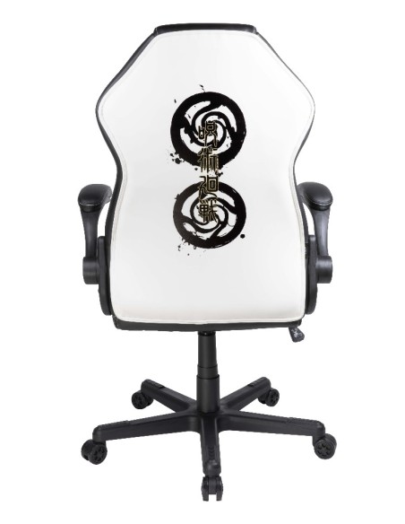 Silla Gamer Konix Jujutsu Kaisen Gran Comodidad Y Ergonomia Clase 4   100 Mm Color Blanco Y Negro