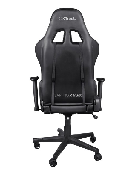 Silla Gamer Trust Gxt 716 Rizza Rgb Led Gaming Giratoria 360 Respaldo Ajustable 175º Bordes Iluminados Mando A Distancia Colo