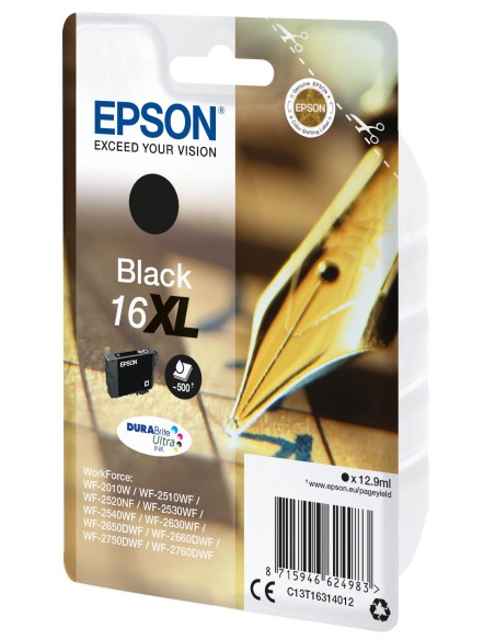 Cartucho tinta epson t163140 negro xl wf - 2010 - 2510 - 2520 - 2530 - 2540 -  pluma