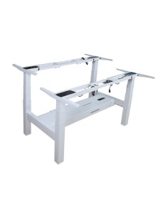 Mesa Electrica Ergonomica Doble "cara A Cara" Altura Regulable Sin Tablero Color Estructura Gris Control Tactil Altura Desde