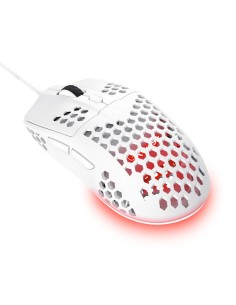 Mouse Trust Gxt928w Helox Usb Ultraligero Gaming Color Blanco