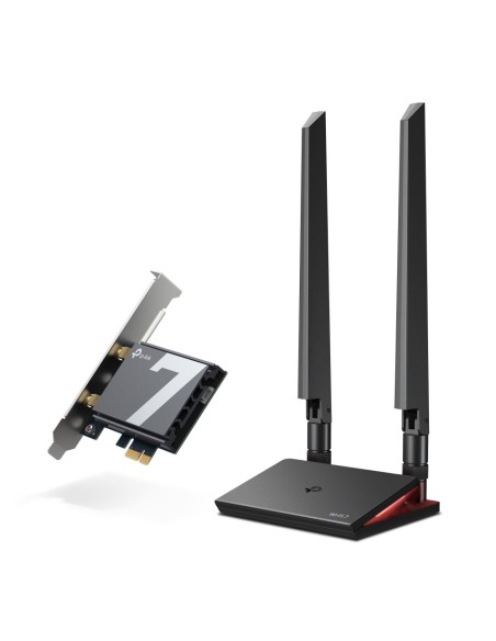 Pci Express Wifi 7 Triple Banda Y Bluetooth 5.3 Tp-link Archer Tbe550e Wifi 7 Be9300 Bluetooth 5.4  Base Imantada Con Dos Ant