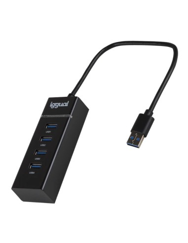 iggual Hub USB-A 3.0 x 4 puertos USB-A 3.0