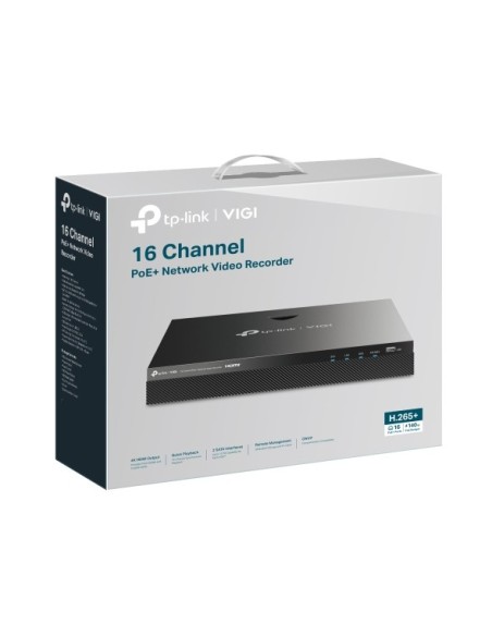 VIGI Grabador IP Rack 02 HDD 16 Canales PoE