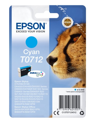 Epson Cartucho T0712 Cyan