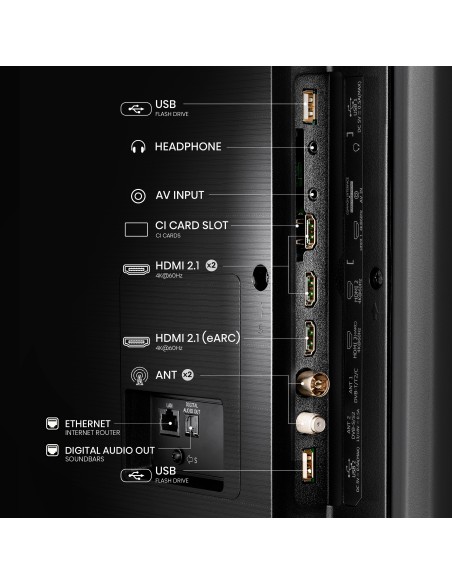Hisense 43A7NQ TV 43" QLED 4K STV HDMi USB Wi
