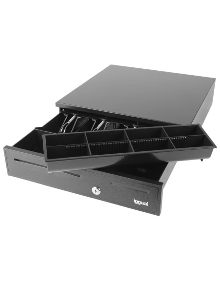 iggual Cajón portamonedas IRON-20 42cm 4+8 negro