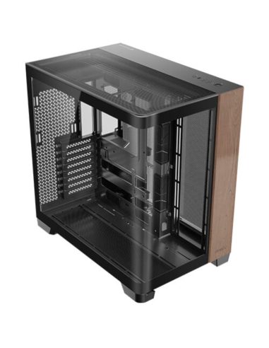CAJA ANTEC C8 CURVE WOOD E-ATX NEGRO 2XVENT 160 MM 1X140MM 2XUSB SN FUENTE