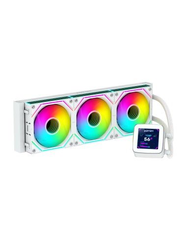 REFRIGERACION LIQUIDA CPU LIQUID COOLING OCEANIC LCD 360 WHITE ARGB ABYSM