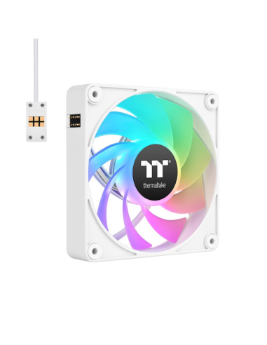 VENTILADOR INVERSO MAGNETICO DE CAJA THERMALTAKE CT120 EX ARGB 3XVENT BLANCO