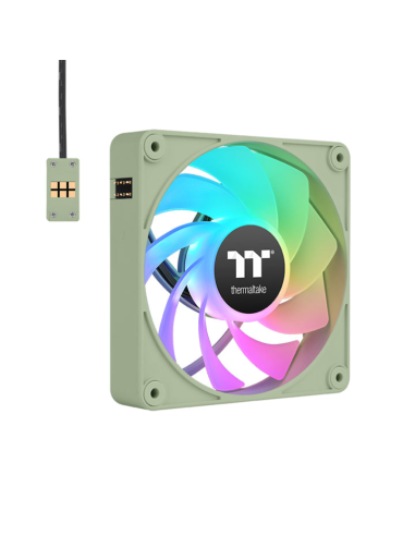 VENTILADOR INV MAGNETICO CAJA THERMALTAKE CT120 EX ARGB 3XVENT VERDE MATCHA