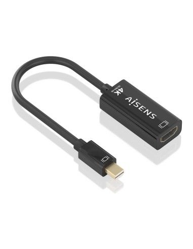 CONVERSOR AISENS MINI DP M A HDMI H 4K@60HZ NEGRO, 15CM