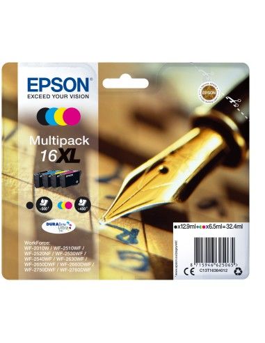 Multipack tinta epson t163640 xl wf - 2010 - 2510 - 2520 - 2530 - 2540 -  pluma