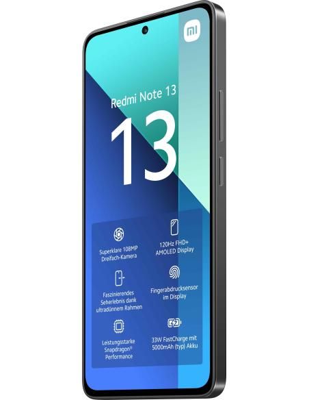TELEFONO XIAOMI REDMI NOTE 13 P6.67 6GB 128GB 4G BLACK MZB0FYFEU
