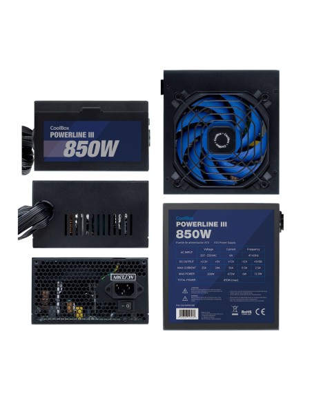 Fuente de alimentacion coolbox powerline iii gaming atx 850w