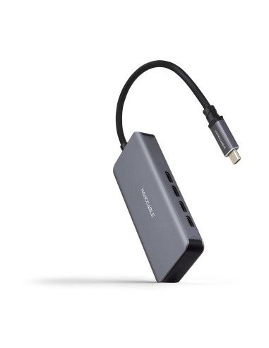 Nanocable HUB USB-C M a 3xUSB-C H ALUMINIO 10 cm