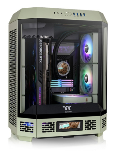 CAJA THERMALTAKE THE TOWER T600 ATX 2XUSB 3.0 SIN FUENTE VERDE MATCHA